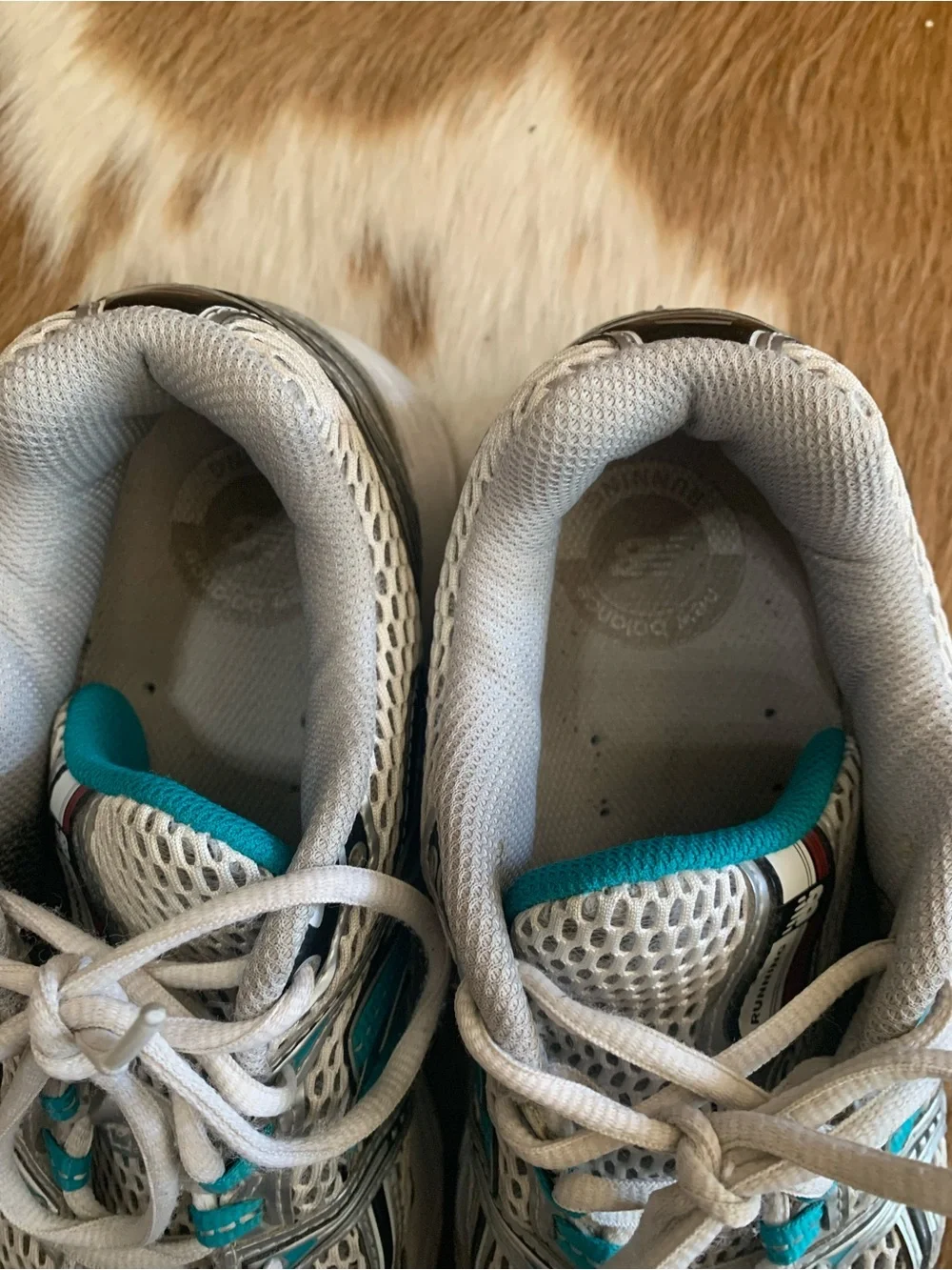New Balance N-ERGY 920 Silver/Turquoise Athletic Women’s Sneaker Sz 9